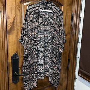 Forever 21 Kimono Style Lightweight Long Cardigan